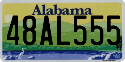AL license plate 48AL555
