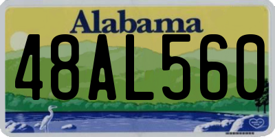 AL license plate 48AL560