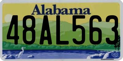 AL license plate 48AL563