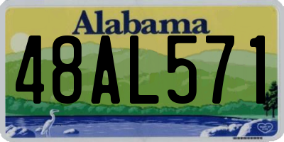 AL license plate 48AL571