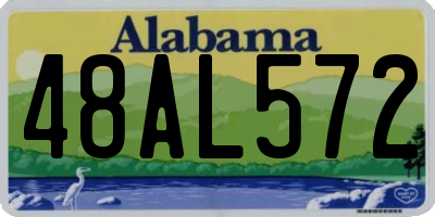 AL license plate 48AL572