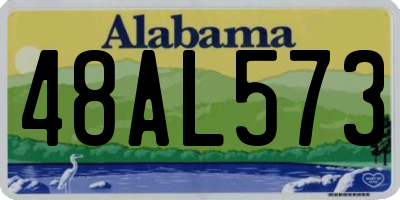 AL license plate 48AL573