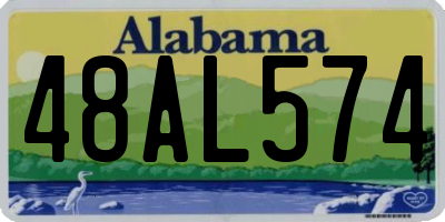 AL license plate 48AL574