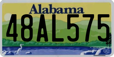 AL license plate 48AL575