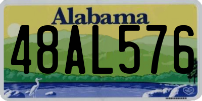 AL license plate 48AL576