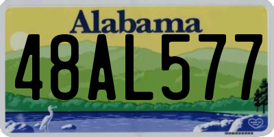 AL license plate 48AL577