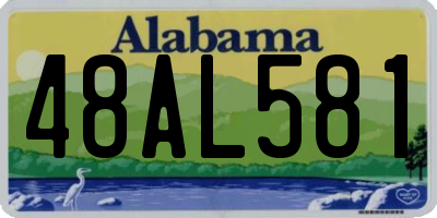 AL license plate 48AL581