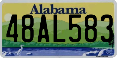 AL license plate 48AL583