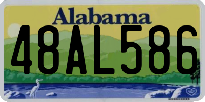 AL license plate 48AL586