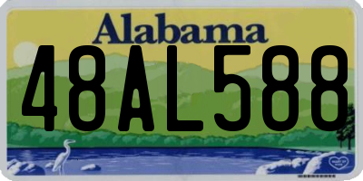 AL license plate 48AL588