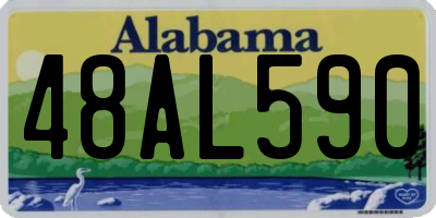 AL license plate 48AL590