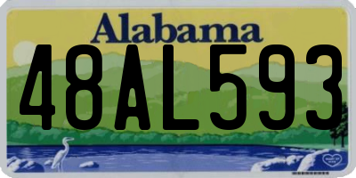 AL license plate 48AL593