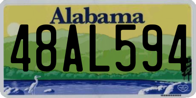 AL license plate 48AL594