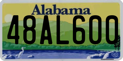 AL license plate 48AL600