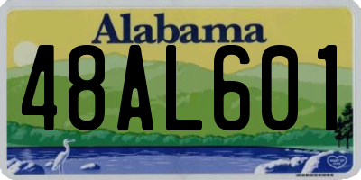 AL license plate 48AL601