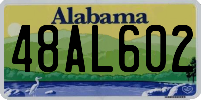AL license plate 48AL602