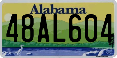 AL license plate 48AL604