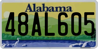 AL license plate 48AL605