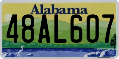 AL license plate 48AL607