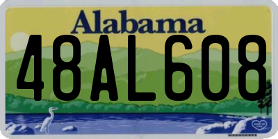 AL license plate 48AL608
