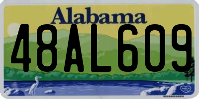 AL license plate 48AL609