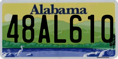 AL license plate 48AL610