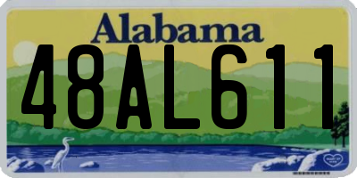 AL license plate 48AL611