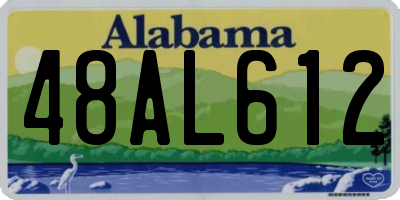 AL license plate 48AL612