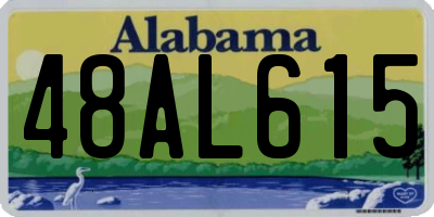 AL license plate 48AL615