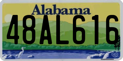 AL license plate 48AL616
