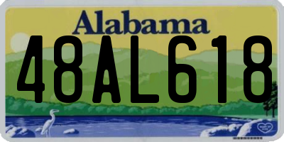 AL license plate 48AL618