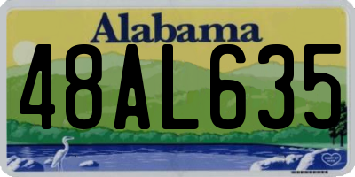 AL license plate 48AL635