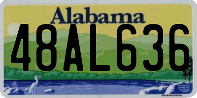 AL license plate 48AL636