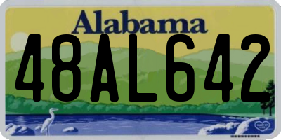 AL license plate 48AL642
