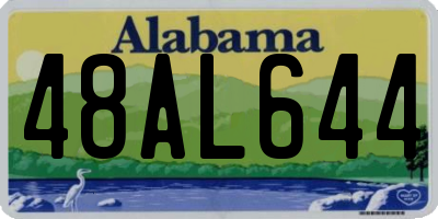 AL license plate 48AL644