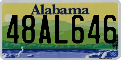 AL license plate 48AL646