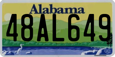 AL license plate 48AL649