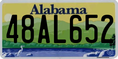 AL license plate 48AL652