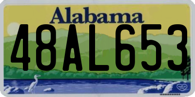 AL license plate 48AL653