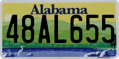 AL license plate 48AL655