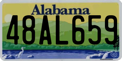 AL license plate 48AL659