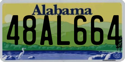 AL license plate 48AL664