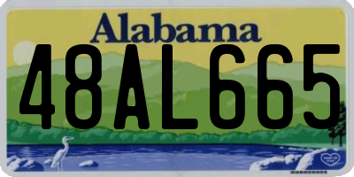 AL license plate 48AL665