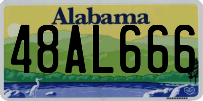 AL license plate 48AL666