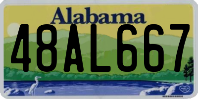 AL license plate 48AL667