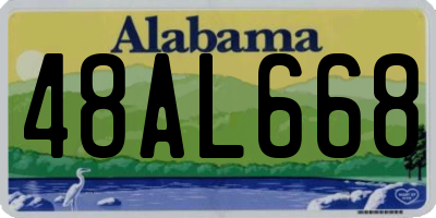 AL license plate 48AL668