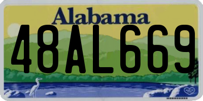 AL license plate 48AL669