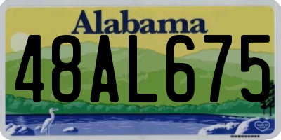 AL license plate 48AL675