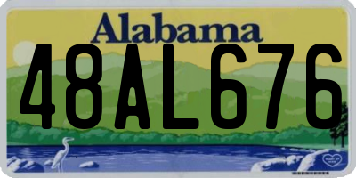 AL license plate 48AL676