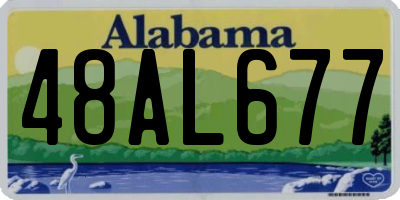 AL license plate 48AL677